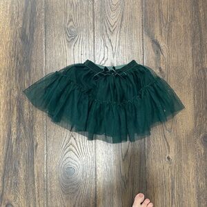 Dark Green Tulle Skirt